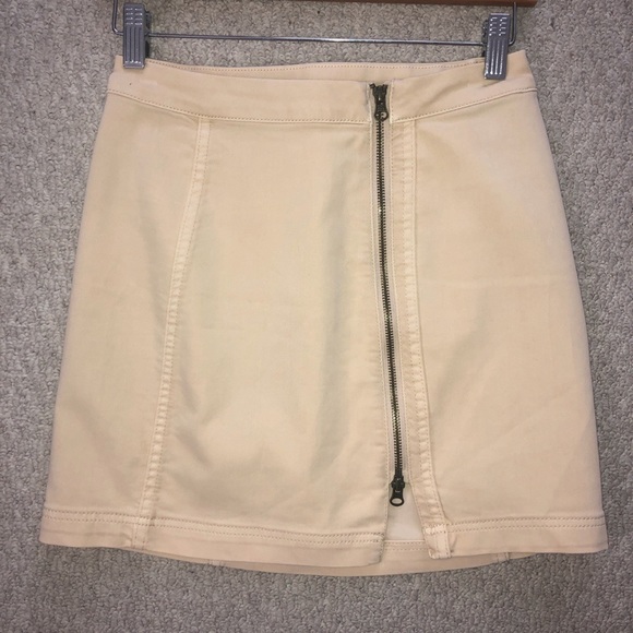 Free People This Way Or That Denim Mini skirt - Picture 2 of 3